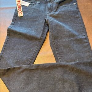 Fiorucci Women's Dark Gray Straight Leg Jeans